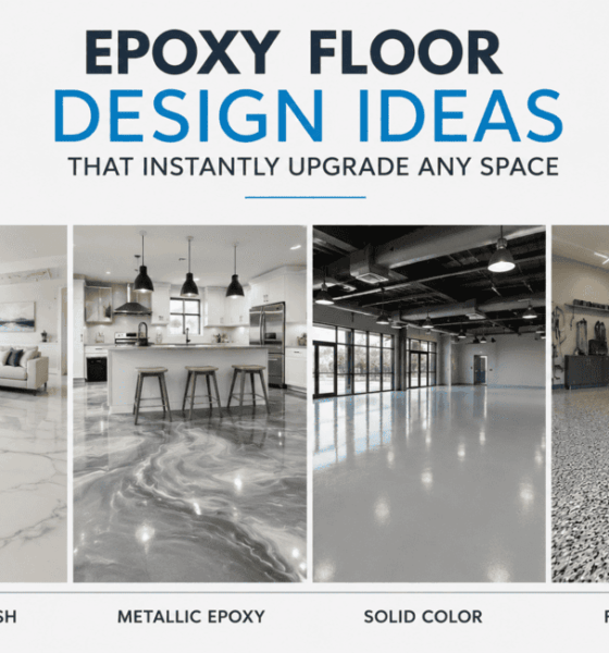 Looking for epoxy flooring inspiration? Discover creative epoxy floor design ideas that add style, durability, and value to any residential or commercial space.