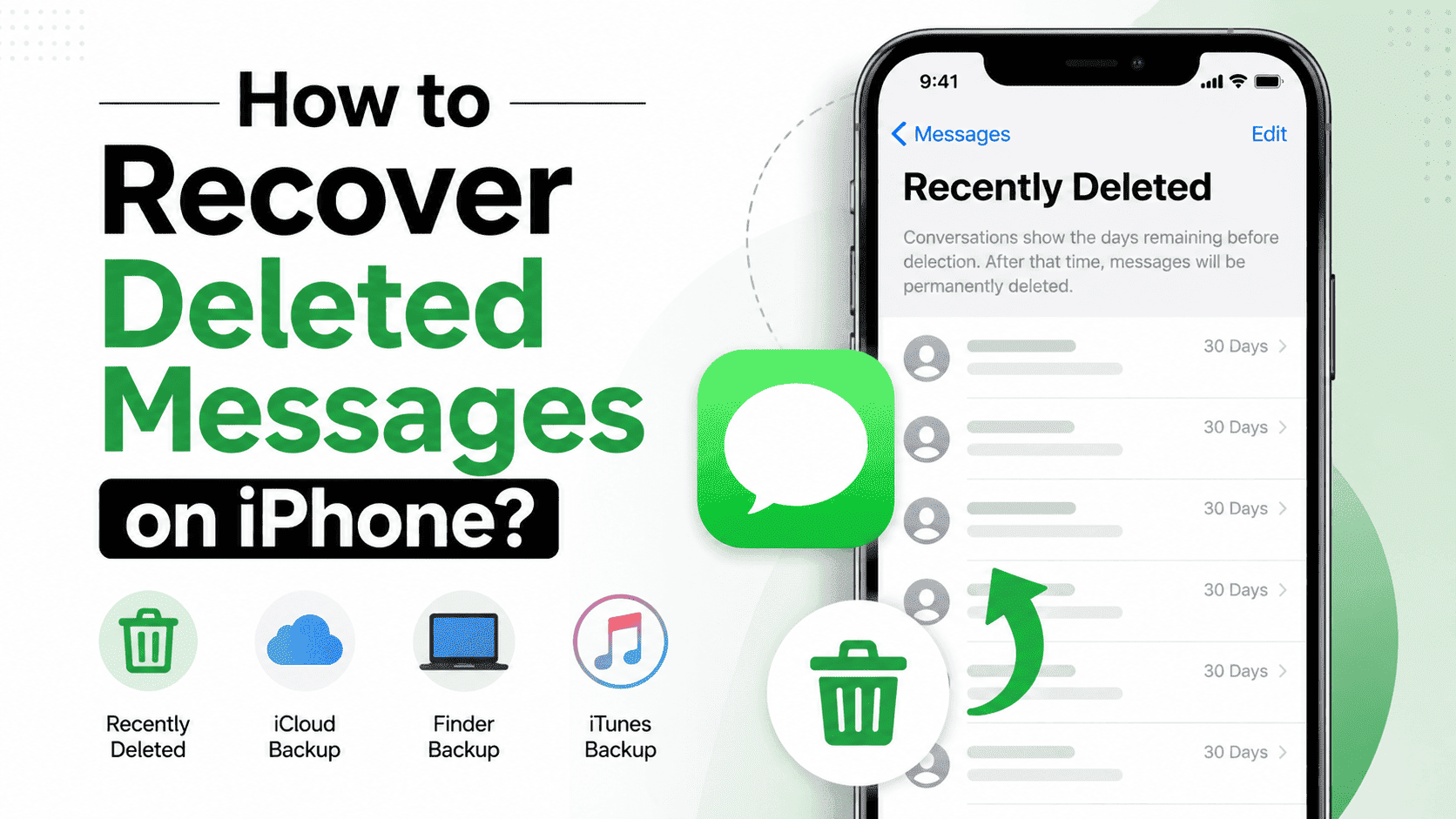 How to Recover Deleted Messages on iPhone?