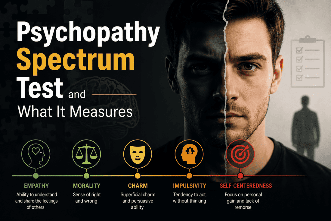 Discover what a Psychopathy Spectrum Test measures, how it evaluates personality traits, and what your results may reveal about empathy, behavior, and emotional responses.