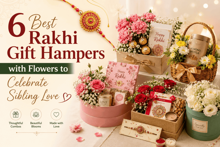 Discover 6 best Rakhi gift hampers with flowers, chocolates, sweets & thoughtful gifts to make Raksha Bandhan special and celebrate sibling love.