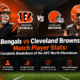 Bengals vs Cleveland Browns Match Player Stats